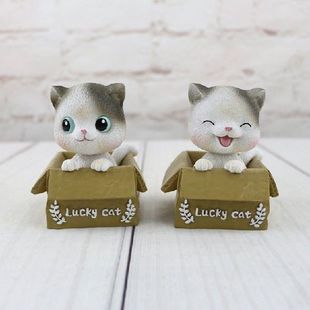 1PC Cat Saving Box Animal Figurines Money Box Animal Coin