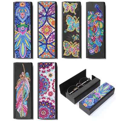 5D DIY Diamond Painting Eye Glasses Storage Box Travel