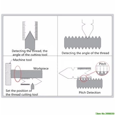 Metric Screw ISO 60degree Inch Thread Pitch Gauge Center Gau