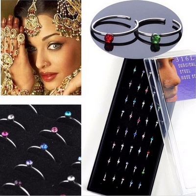 stainless steel nose open hoop ring nose ring piercing nose
