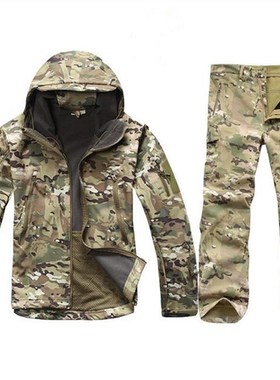 TAD Gear Tactical Softshell Camouflage Jacket Set Men Army W