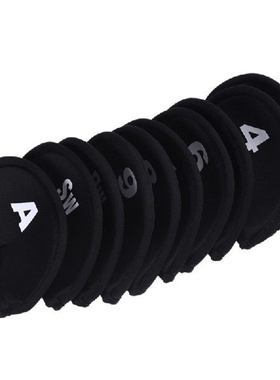 10pcs Golf Head Cover Club Iron Putter Head Protector Set