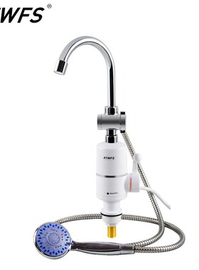 ATWFS Tankless Instant Water Heater Shower Head Bathroom Fa