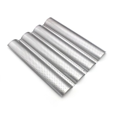 Food Grade Steel Groove Wave Bread Baking Tray For Baguette