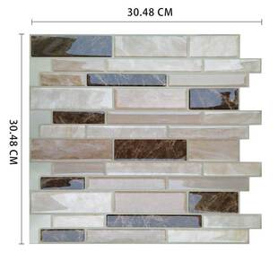 Self Adhesive mosaic tiles back baffle Bathroom Kitchen Ethy