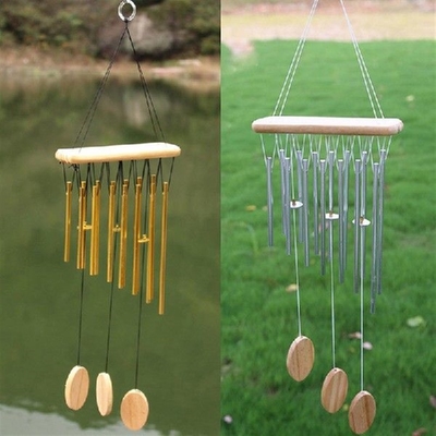 Solid Tube Logs Solid Wind Chimes Idyllic Metal Bells Music