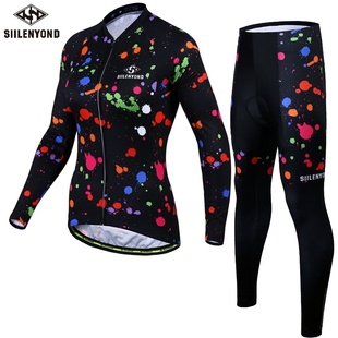 autumn MTB bike cycling jersey suit For Women female ladies