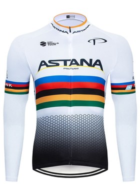 2020 ASTANA Pro Long Sleeve top Cycling Jersey MTB Bike Clot