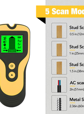 3 In 1 Sensor Wall Scanner Pipe Finder Pipe Wire Detector El