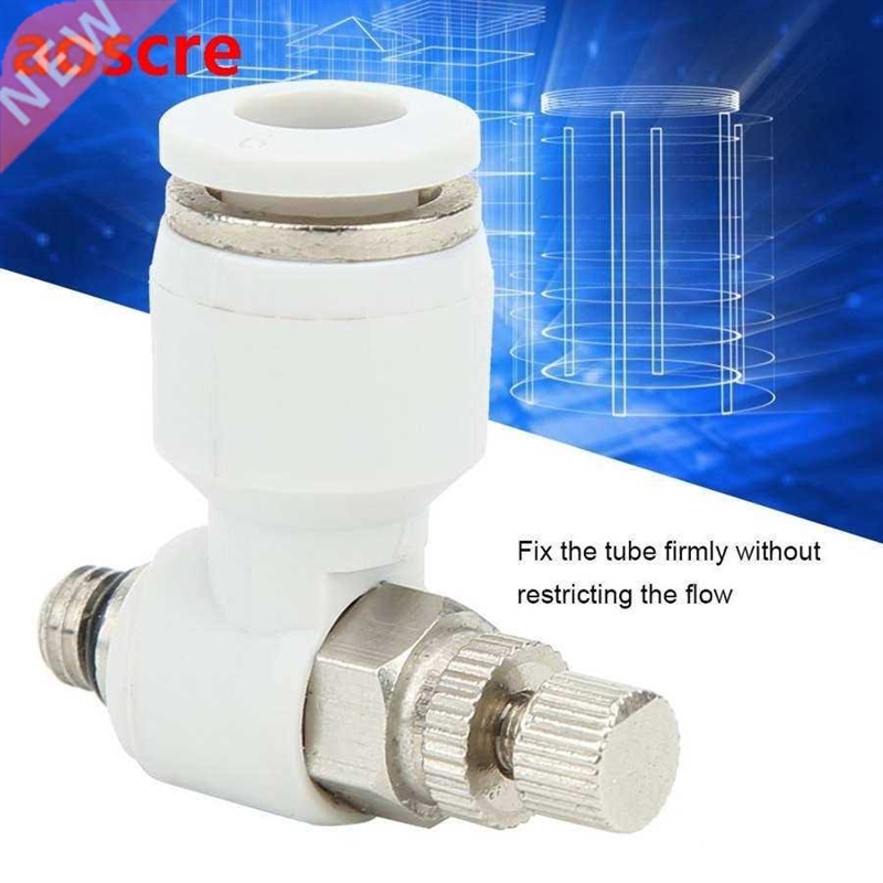 50Pcs SL6-M5 2.0Mpa Air Flow Control Valve Pneumatic White