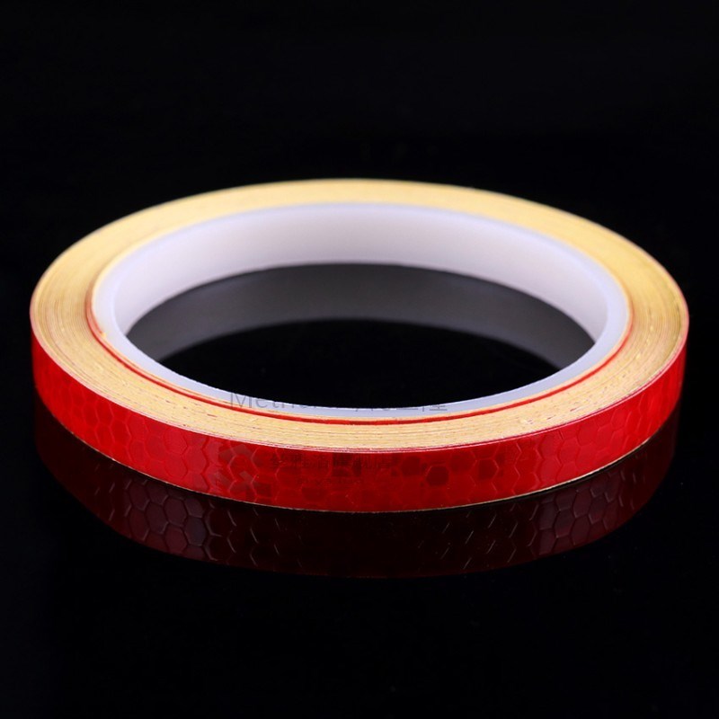 1 Roll 8 Meter Bike Crystal Grid Reflective ers Strip MTB Bi