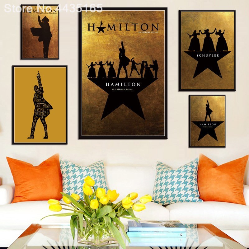 Posters and Prints American Hamilton Musical Art Poster Wal