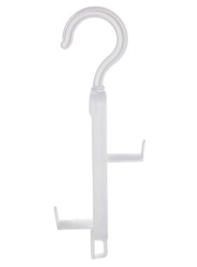Mini Plastic Tie Hook Rack 2-side Rotating Bag Hanger Stacka