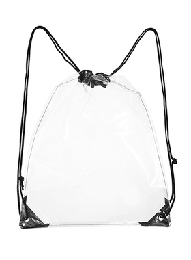 Transparent Drawstring Bag Large Capacity Adjustable Drawstr