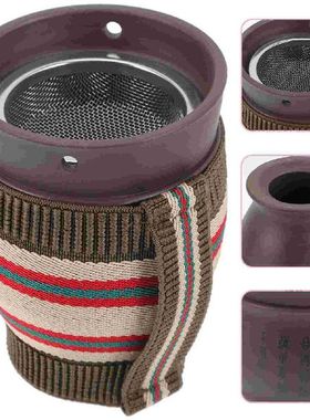 Moxibustion Cup Ceramic Pot Portable Massaging Burner Box