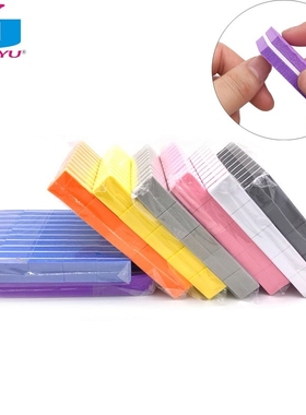 100 X Double Side Mini Nail Files 100 180 Sanding Buffer Bl