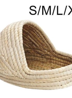 Woven Grass Pet Rabbit Hamster Guinea Pig Cage Nests House