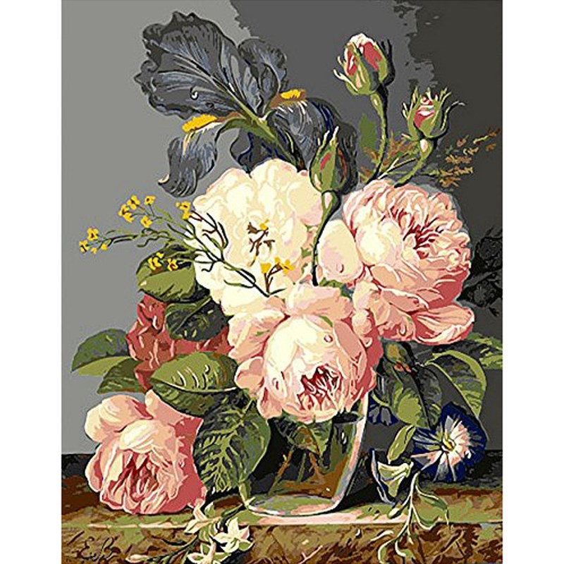 DIY Unframed Digital Oil Painting By Numbers Handwork Gift