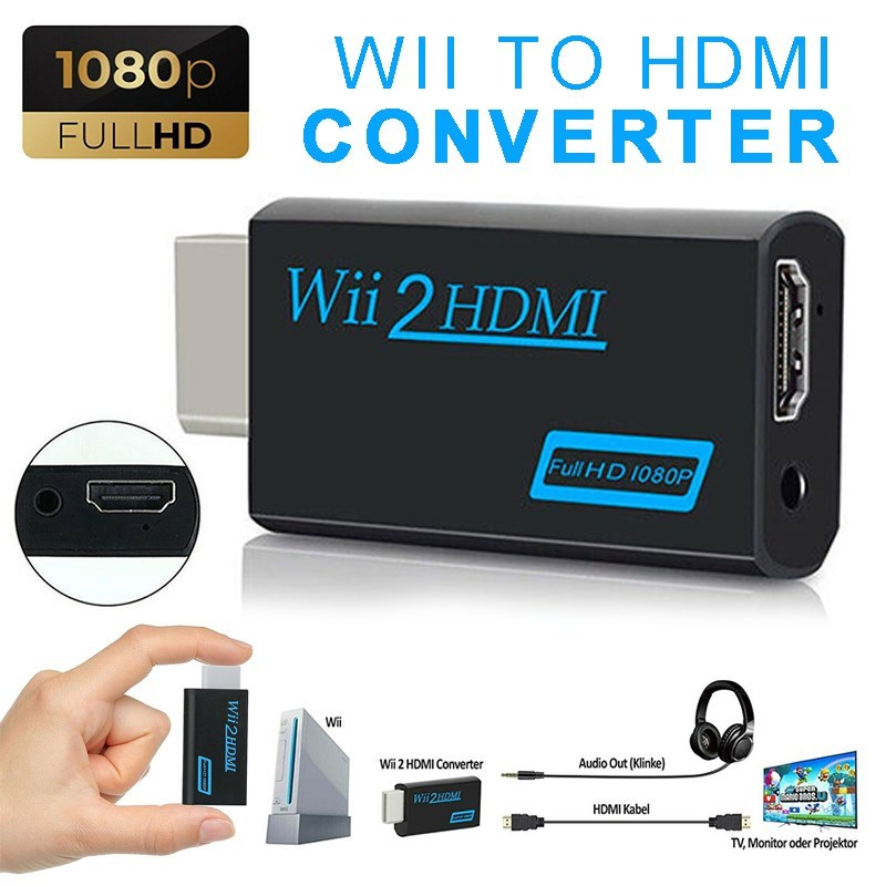 New Arrival Full HD Nintendo Wii to HDMI 1080p Converter Ad