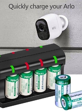 RCR123A Battery Charger 8 Charge 163401635016360 37V