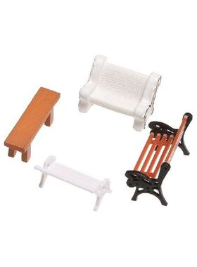 Plastic Chair Figurines Mini Resin Crafts Fairy Garden