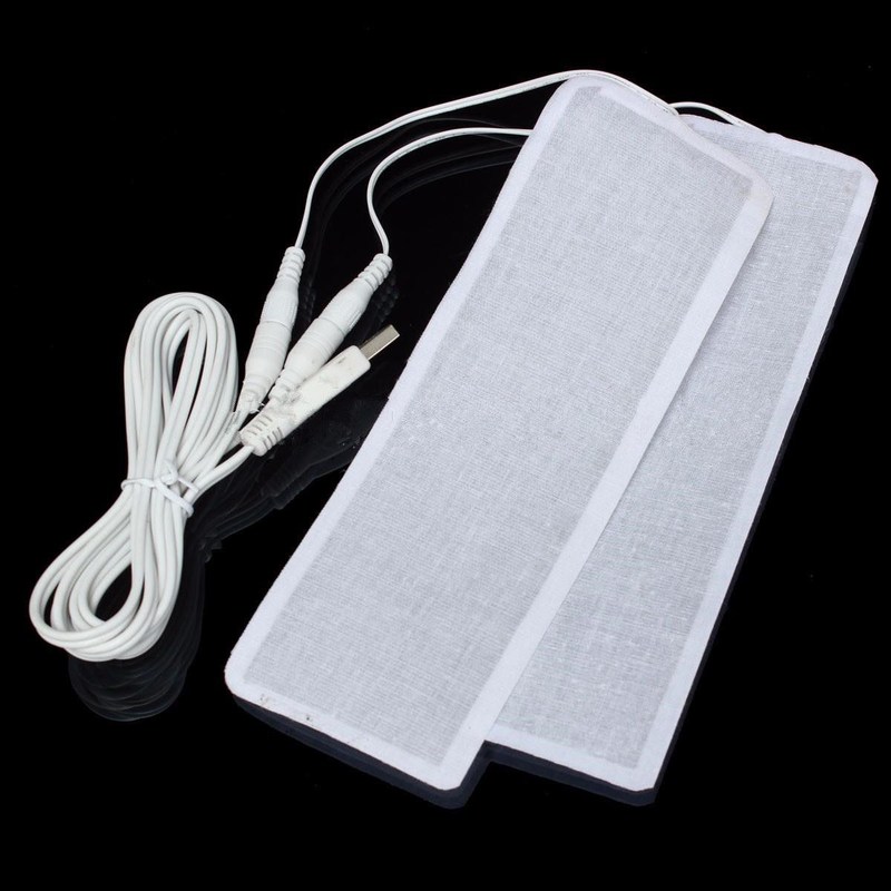 1 Pair 5V USB Electric Heating Element Film Heater Pads Warm