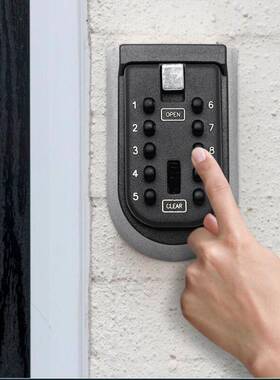 Lock-Box Key-Holder Combination Wall-Mounted Password-Key Ou