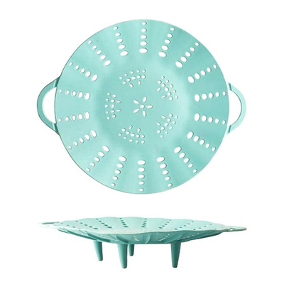 2 Pcs Silicone Steamer Baskets for Pot Foldable Steam Rack