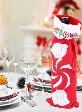 2020 Baru Bordir Selamat Natal Botol Penutup Tas 3D Permen