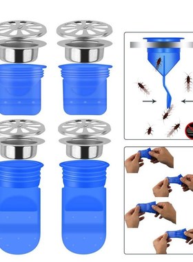 Drain Backflow Preventer 4 Pack, One Way Valve For Pipes Tu