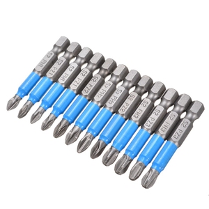 *12Pcs 50mm Magnetic Screwdriver Bit Philips PH1 PH2 PH3 PZ1