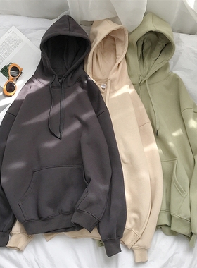 Privathinker Womans Sweatshirts Solid 12 Colors Korean