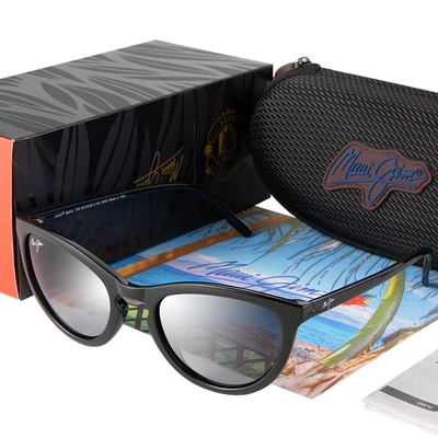 Maui Jim Brand Polarized Cat Eye Sunglasses Star Gazing Sun