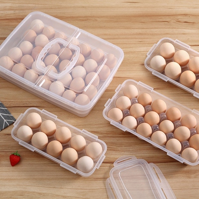 Home refrigerators have egg-packed boxes of plastic for impa