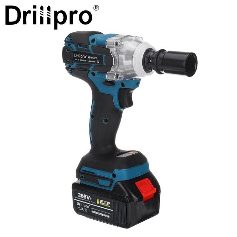 520N.m 388VF Brushless Cordless Electric Impact Wrench 1/2 i