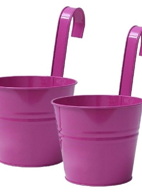 Flower Stand Metal Iron Bucket Planter Garden Pot Fence