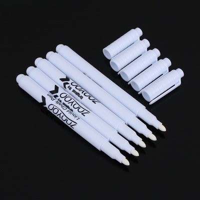 5pcs White Liquid Chalk Pen Black Board Marker Erasable Chal