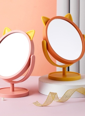 Home make-up mirror home with small desktops to fold mirror