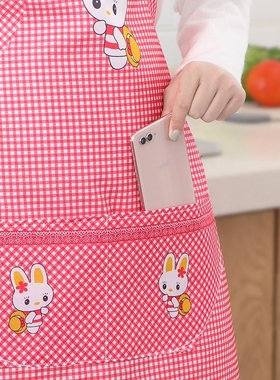 Apron household overalls, kitchen waistband, female Korean