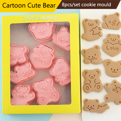 Molde de plástico para galletas, utensilio para h