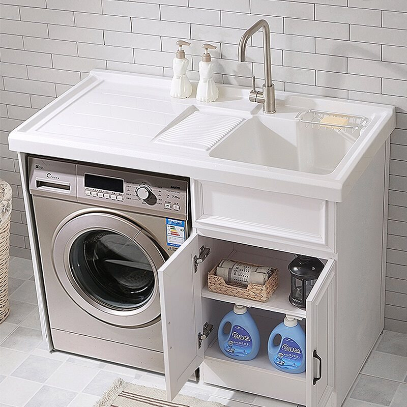 Balcony stage basin machine cabinet balcony cabinet laundry