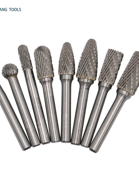 8pcs/set 6mm Shank Solid bide ungsten Milling Cutter Rotary