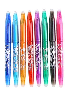 8 Colorful/Set Erasable Gel Pen Color Inks 0.5mm Pens Refill