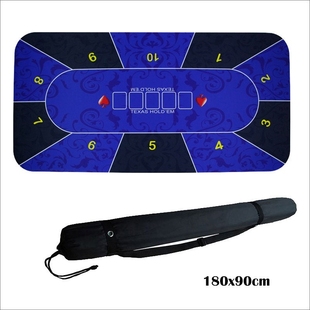 1.8m Table Mat Rubber Table Top Cloth Casino Poker Board