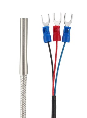 Pt100 Temperature Sensor Probe 5M Cable 4mmx30mm Thermocoupl