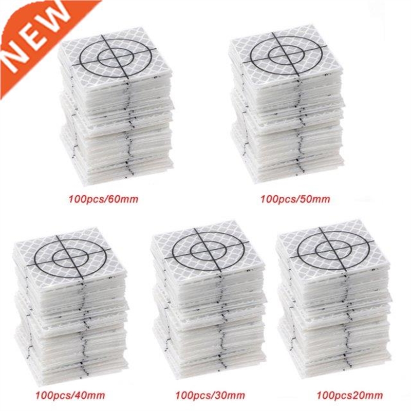 100 Pcs Reflector Sheet Reflective Tape Target Total Station