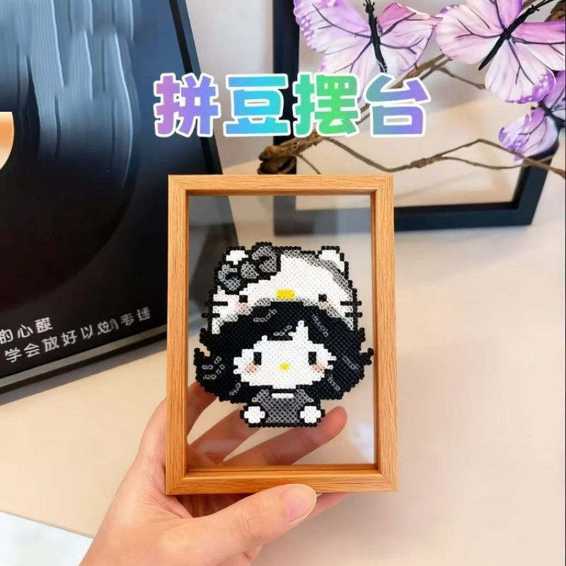 相框放拼豆展示相框DIY立体摆件收纳中空创意网红新款手工拍立得