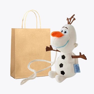 冰雪奇缘毛绒雪宝宝儿童包 2026新款生日礼物 可爱卡通装饰斜挎包
