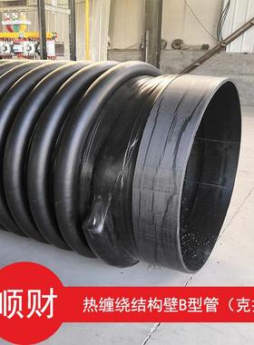 缠绕排水管电热连接B壁型克拉管 40 8660热缠绕结构hdp熔e雨水排