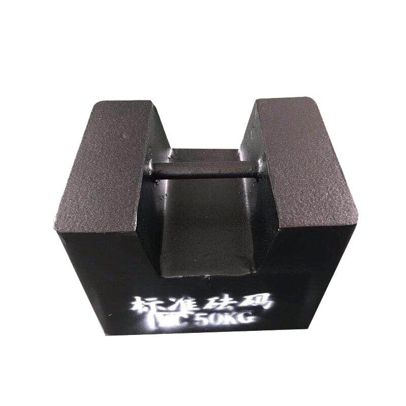 康格雅法码铸铁标准砝码电梯配重健身校准压铁50kg锁型铸铁砝码